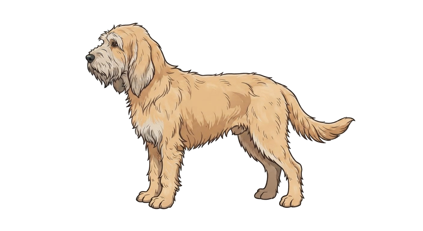 Illustration of a Wheaten coat