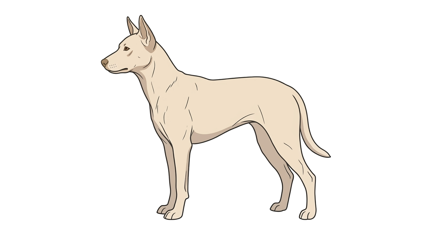 Illustration of a Cream and Buff coat