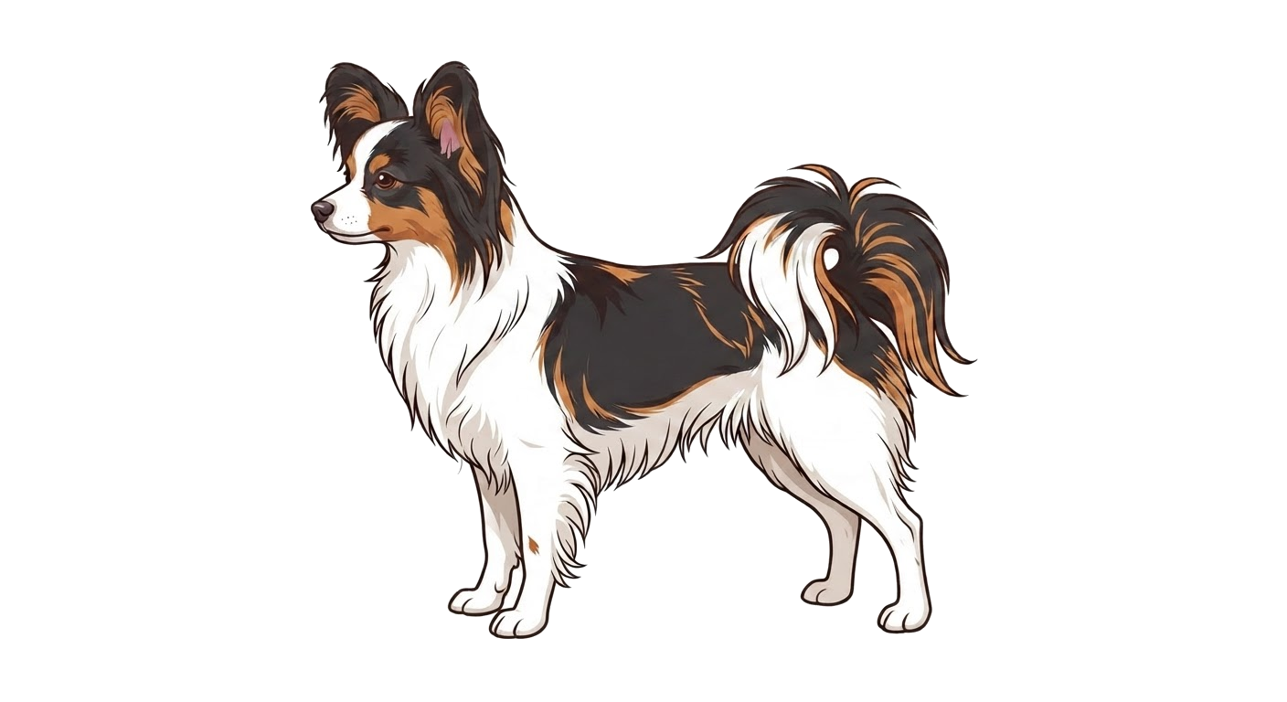 Illustration of a Tricolour coat