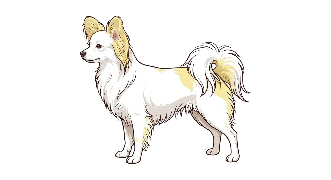 Illustration of a White and lemon coat