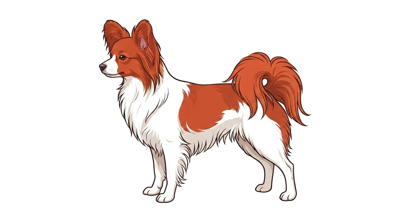 Illustration of a White and red coat