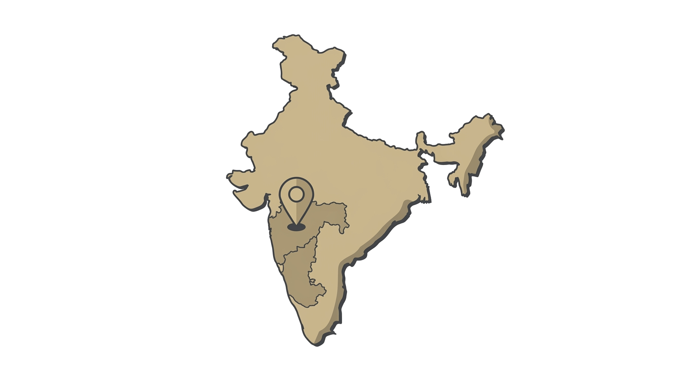 Illustrated map showing the origin of the Pashmi Hound