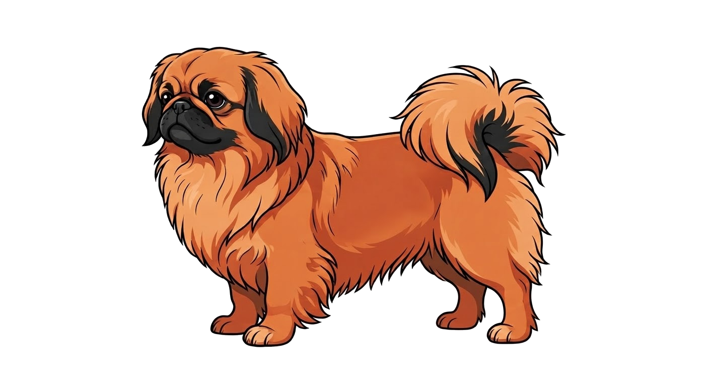 Illustration of a Red and gold coat