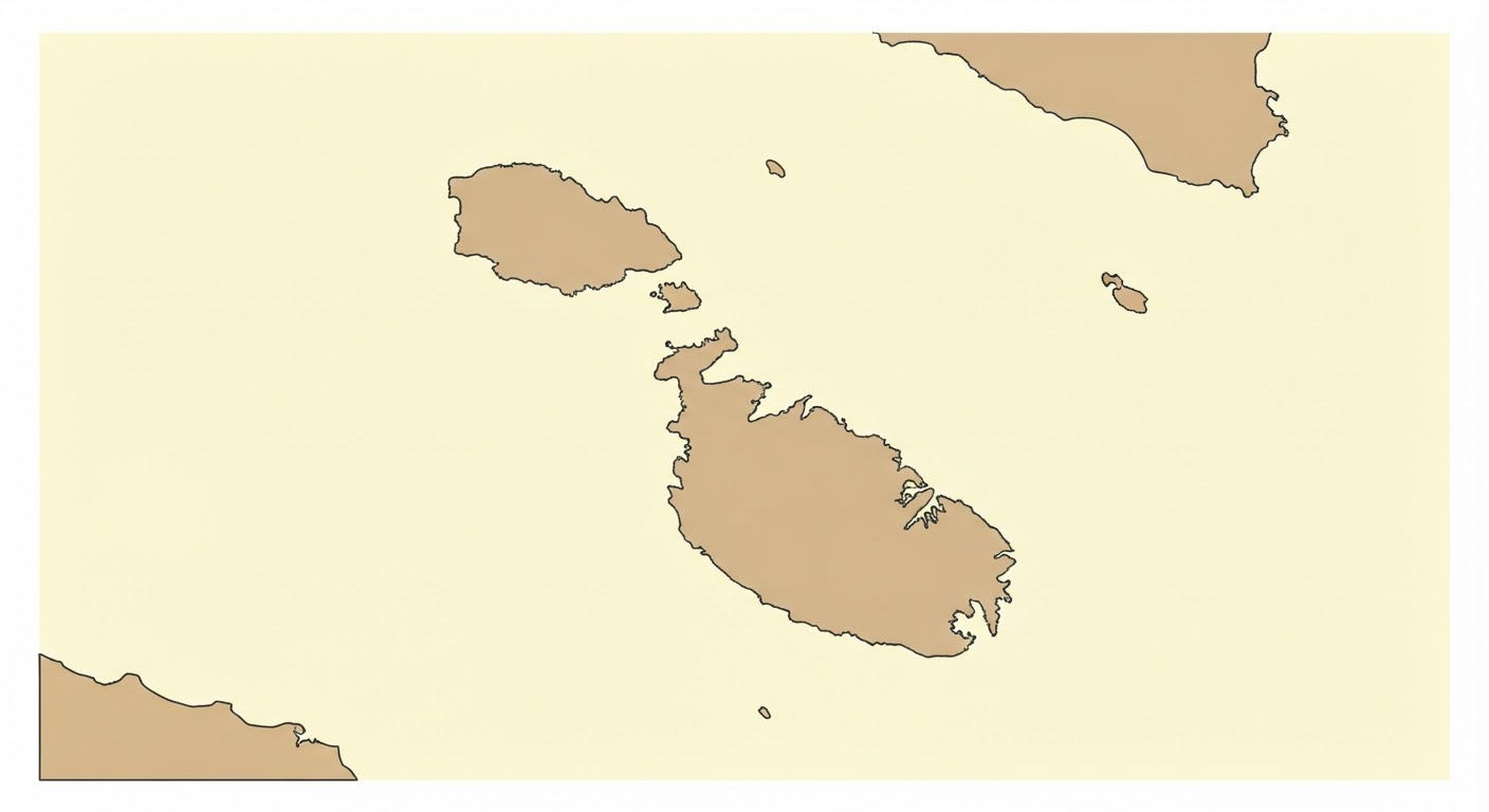 Illustrated map showing the origin of the Pharaoh Hound