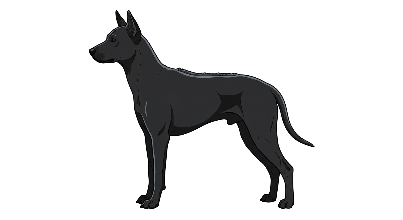 Illustration of a Black coat