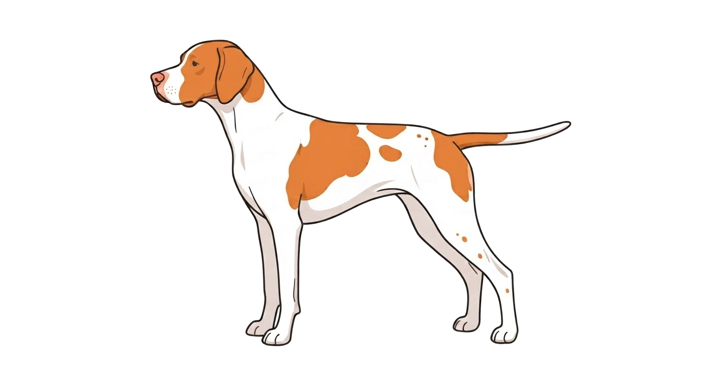 Illustration of a Orange and white coat