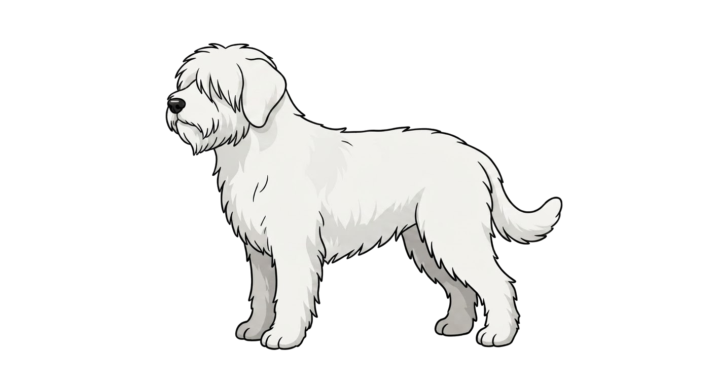 Illustration of a All white coat