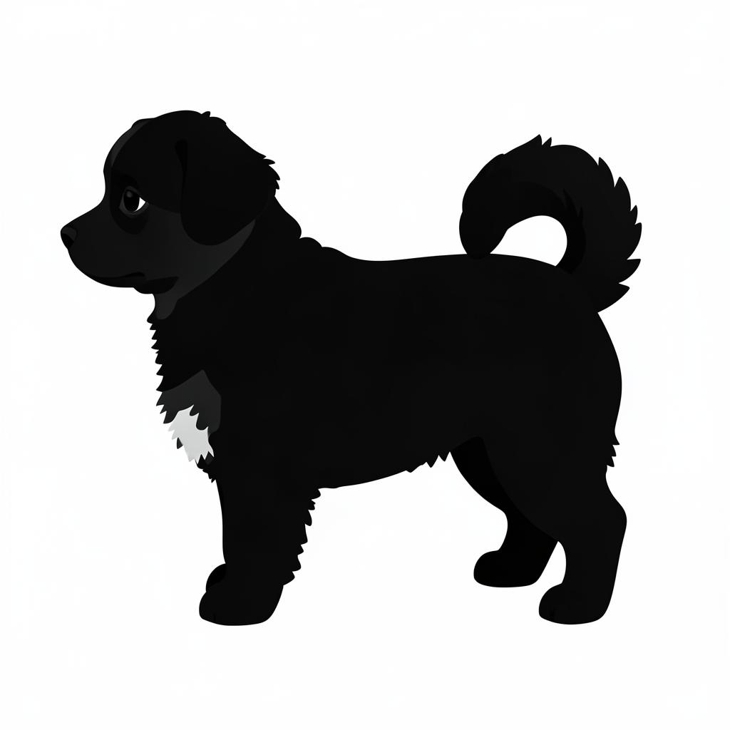 Illustration of a Black coat