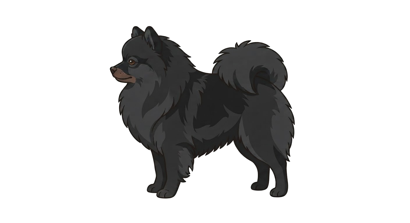 Illustration of a Black coat
