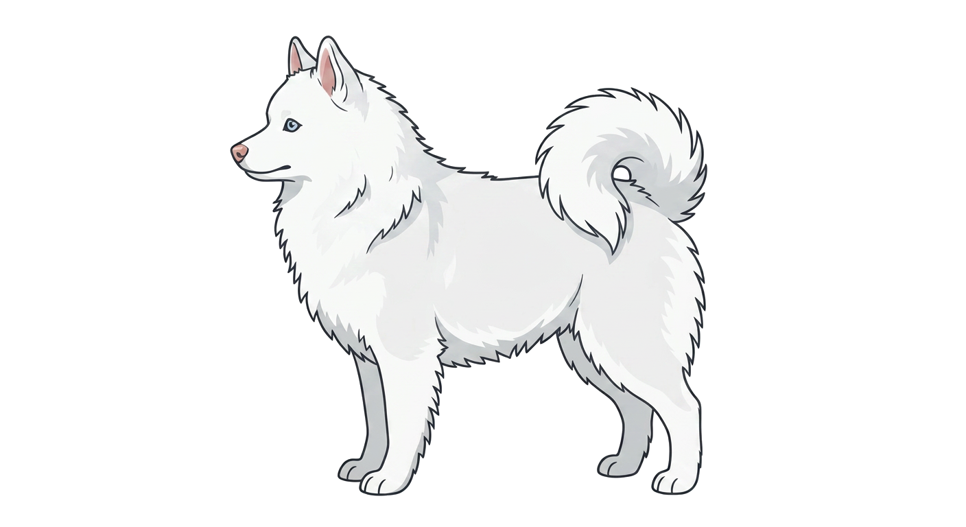 Illustration of a Solid White coat