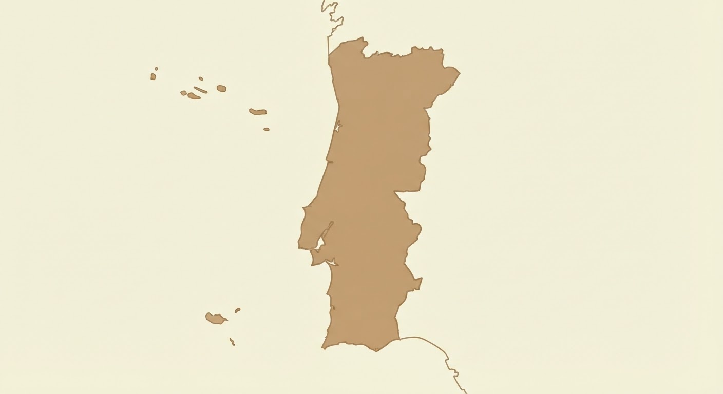 Illustrated map showing the origin of the Portuguese Podengo Pequeno