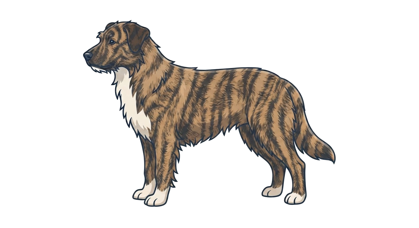 Illustration of a Brindle coat