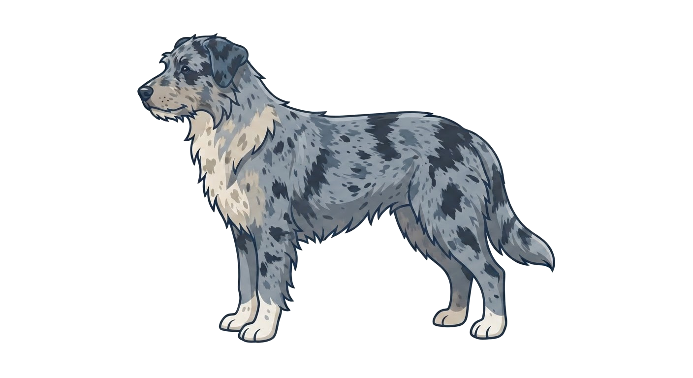Illustration of a Merle coat