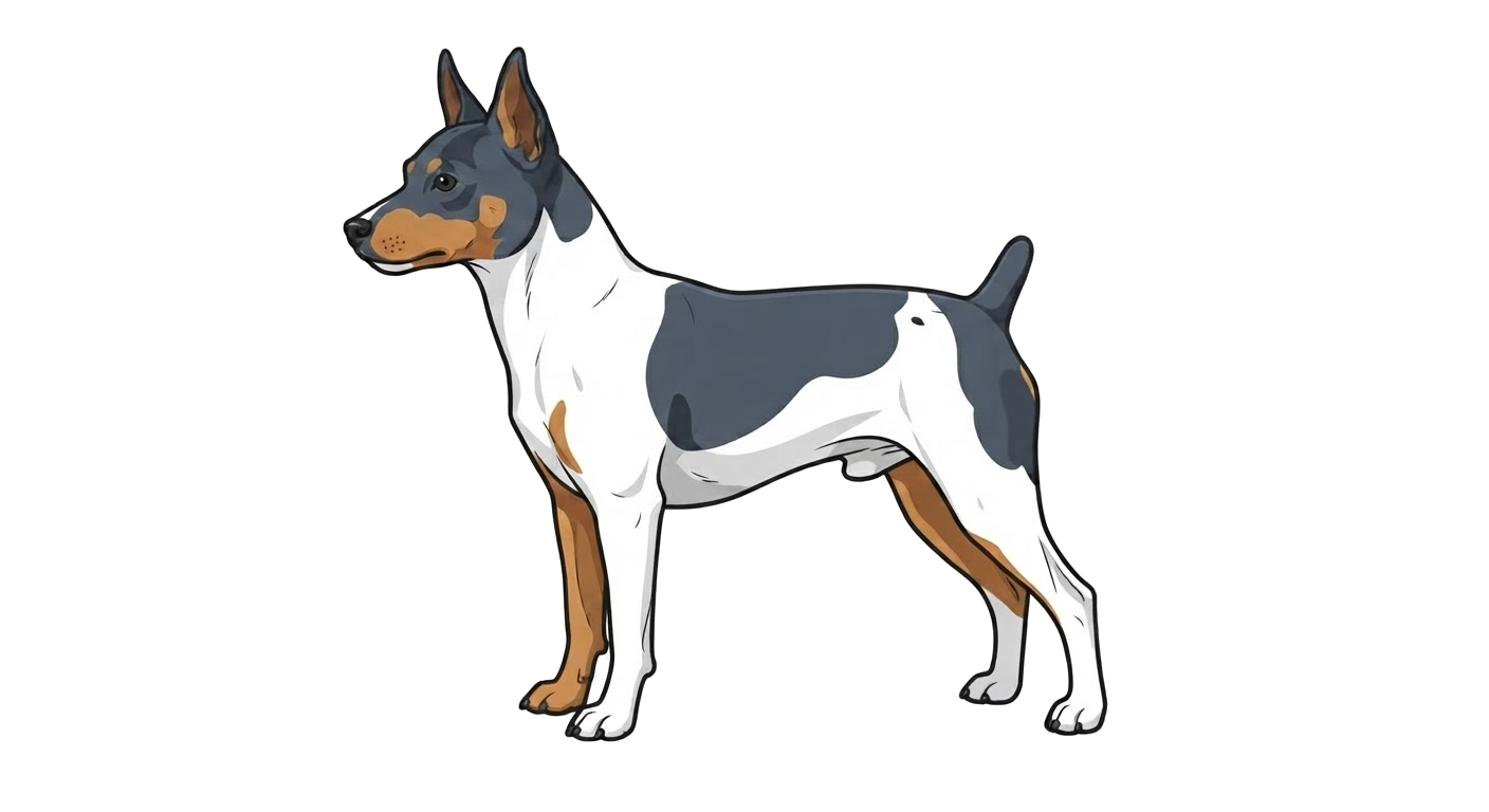 Illustration of a Blue and white coat