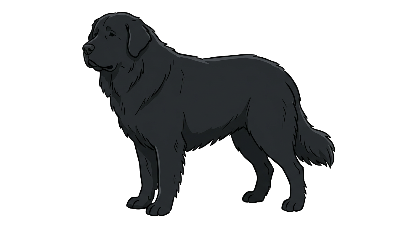 Romanian Raven Shepherd Dog illustration