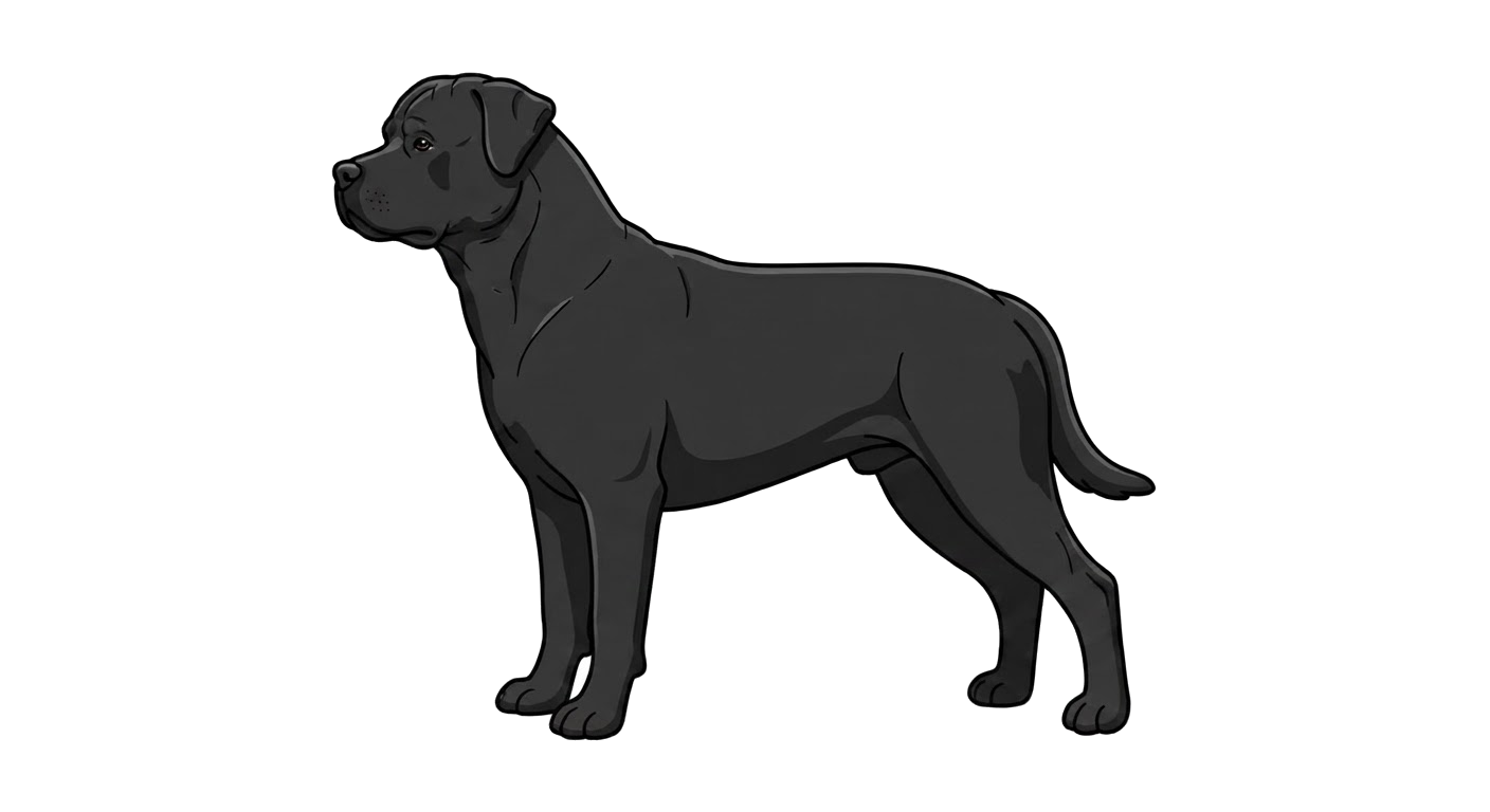 Illustration of a Black and tan coat