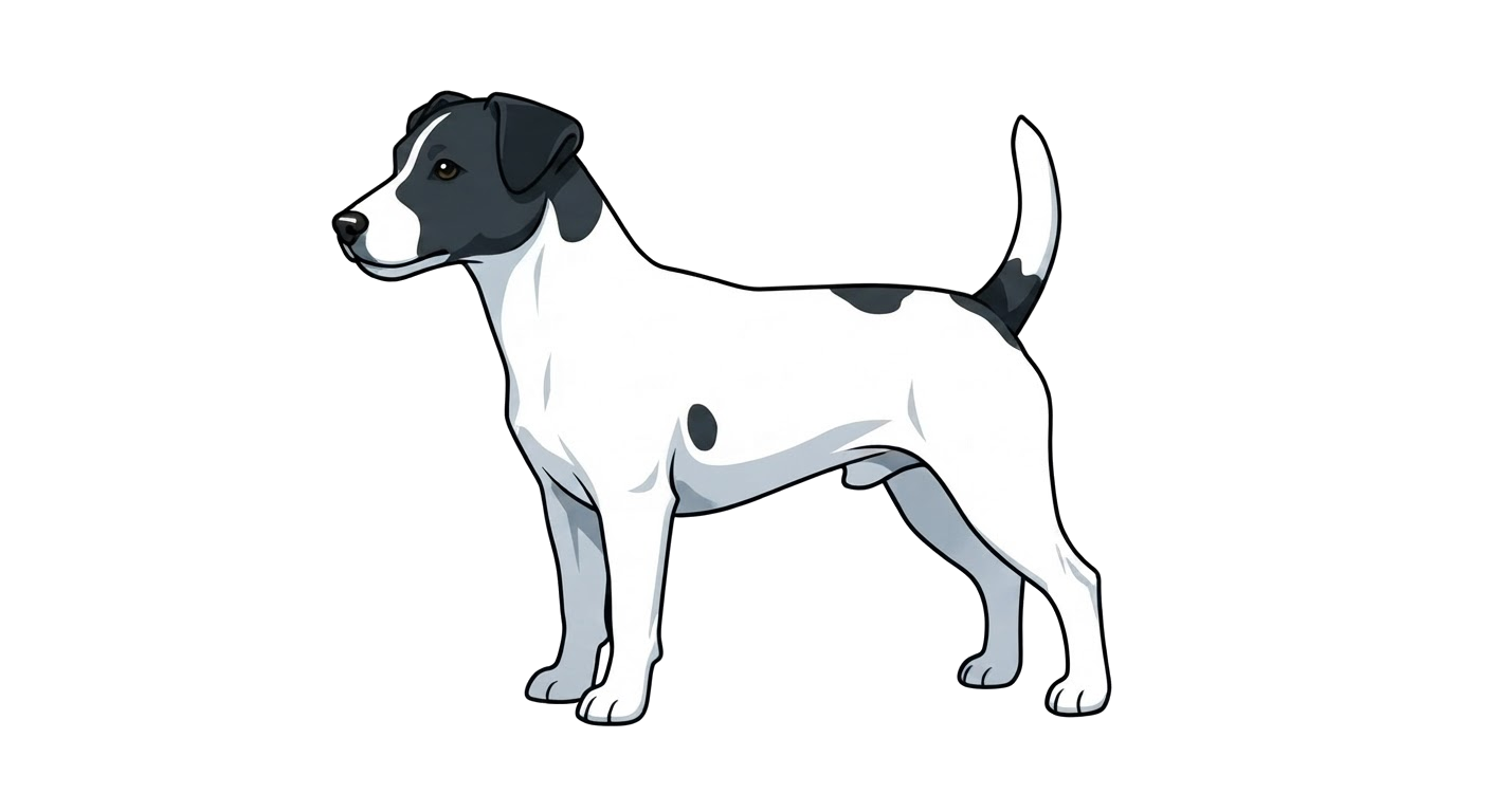 Illustration of a White & Black coat