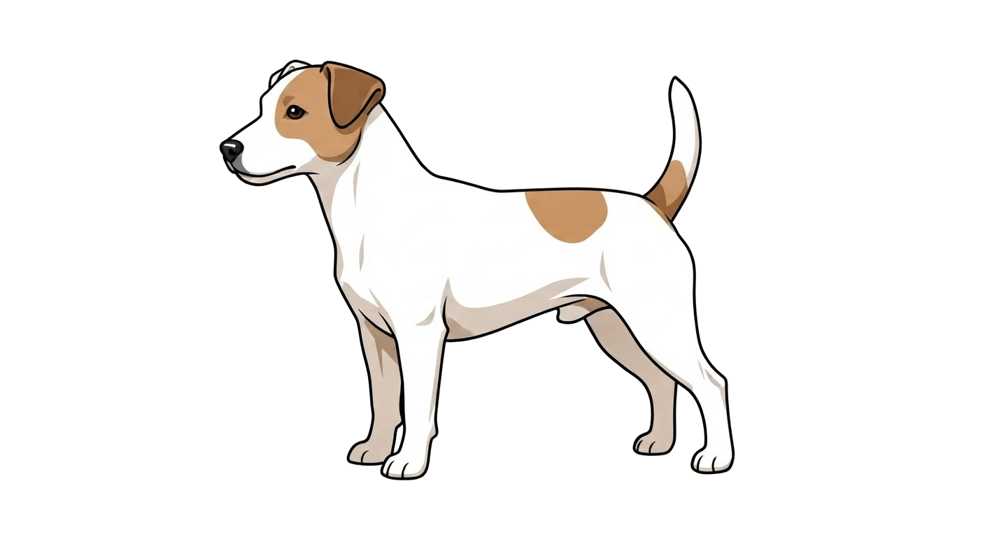 Illustration of a White & Tan coat