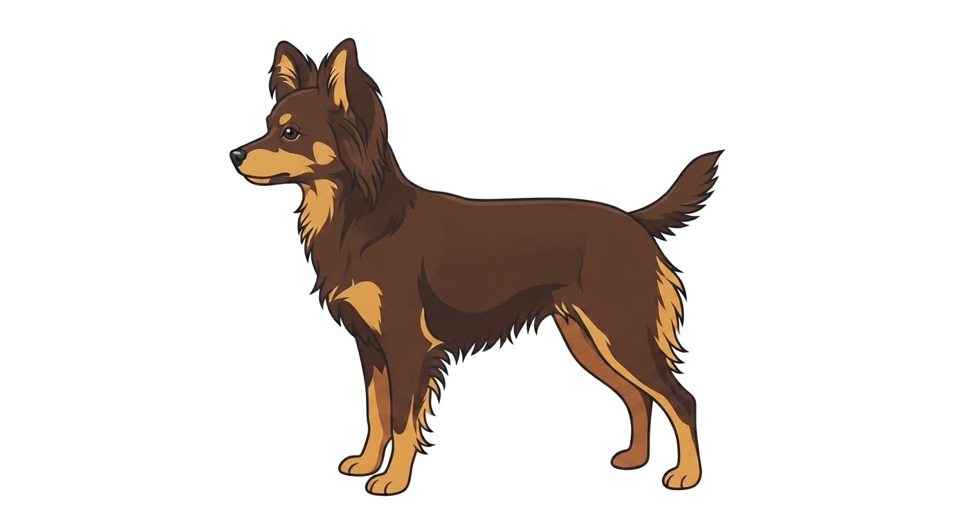 Illustration of a Brown and Tan coat