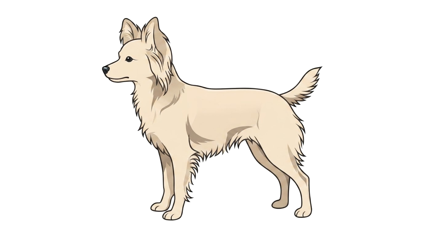 Illustration of a Cream coat