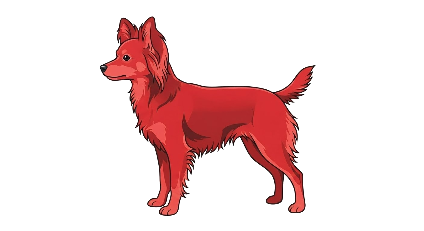 Illustration of a Red coat