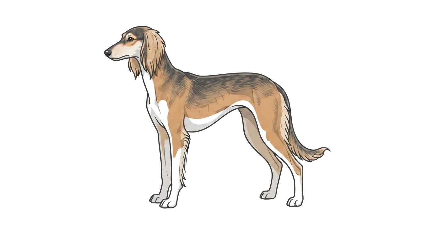 Illustration of a Grizzle and Tan coat
