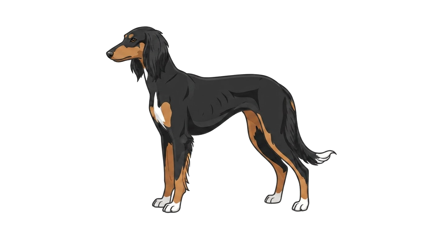 Illustration of a Tricolour coat