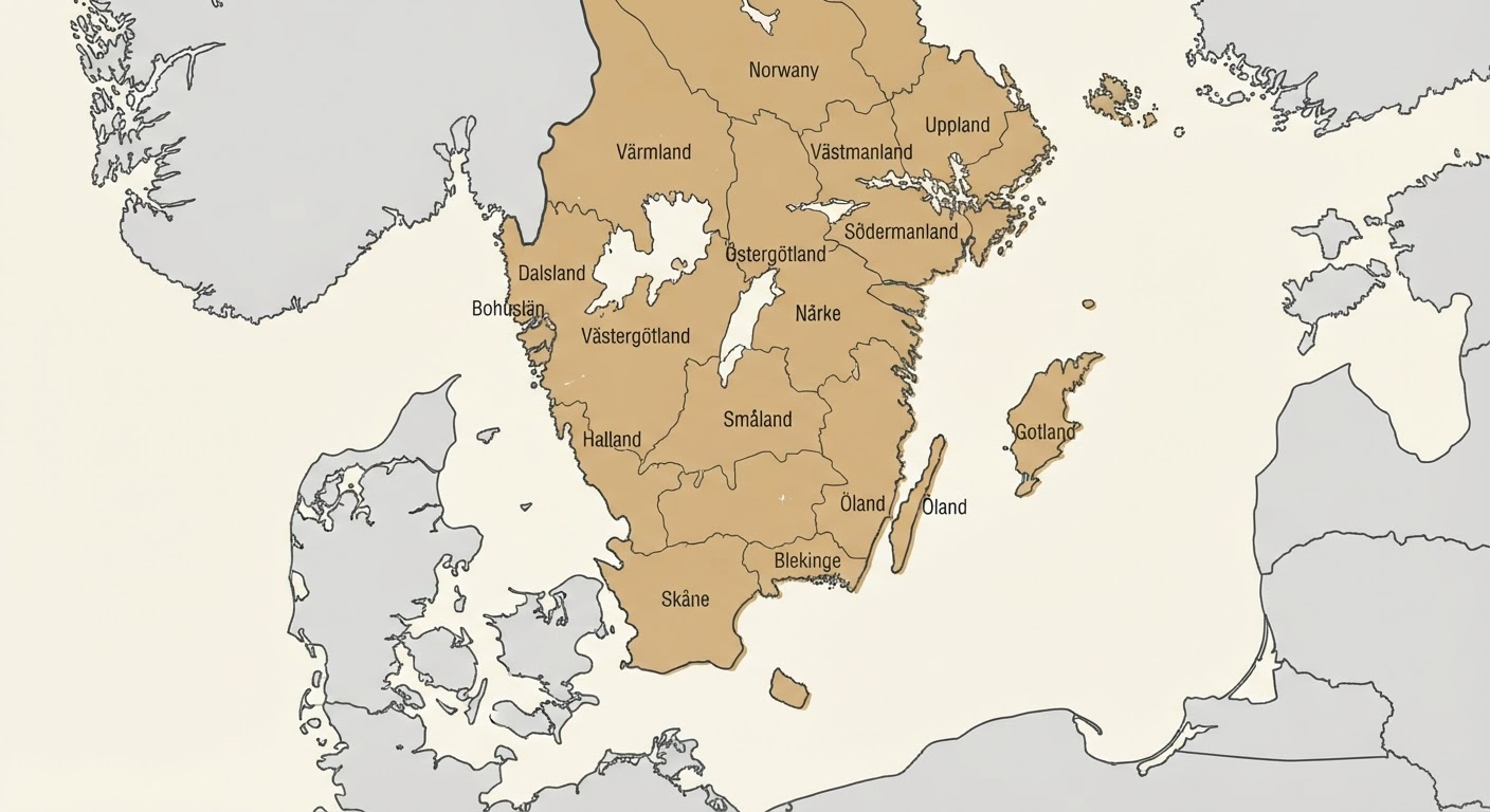 Illustrated map showing the origin of the Schillerstovare