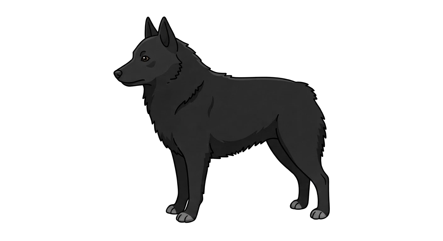Illustration of a Black coat
