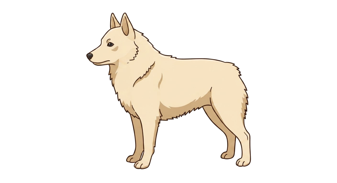 Illustration of a Cream coat