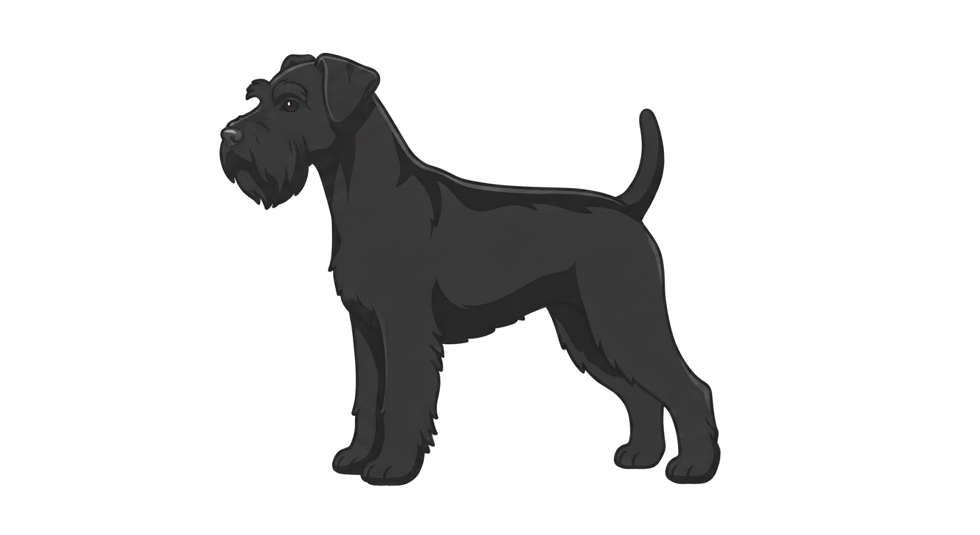 Illustration of a Solid Black coat