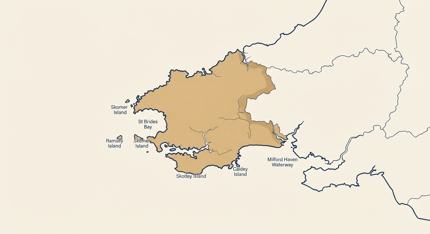 Illustrated map showing the origin of the Sealyham Terrier