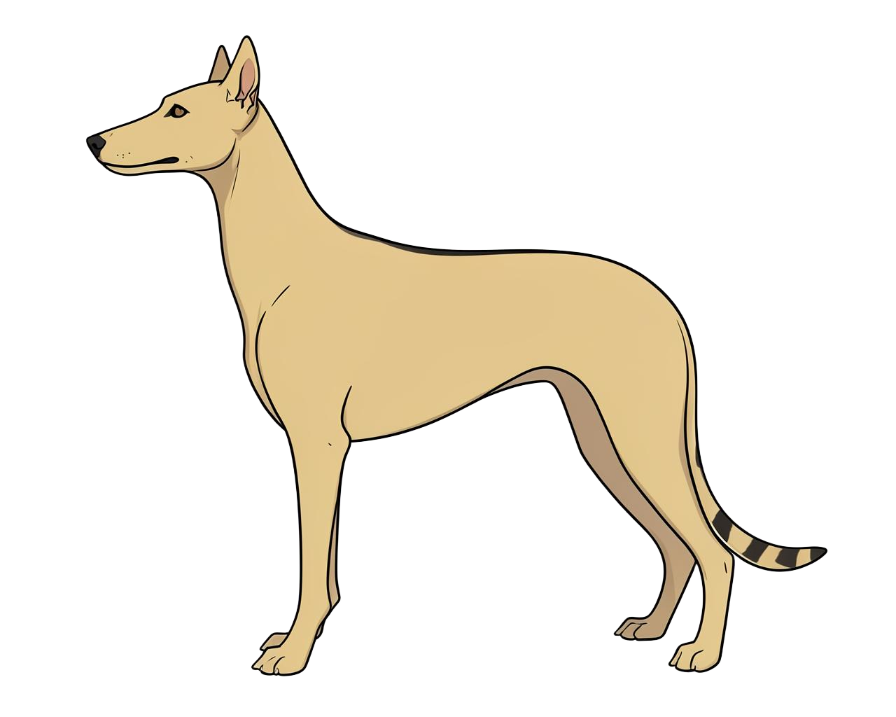 Illustration of a Brindle coat