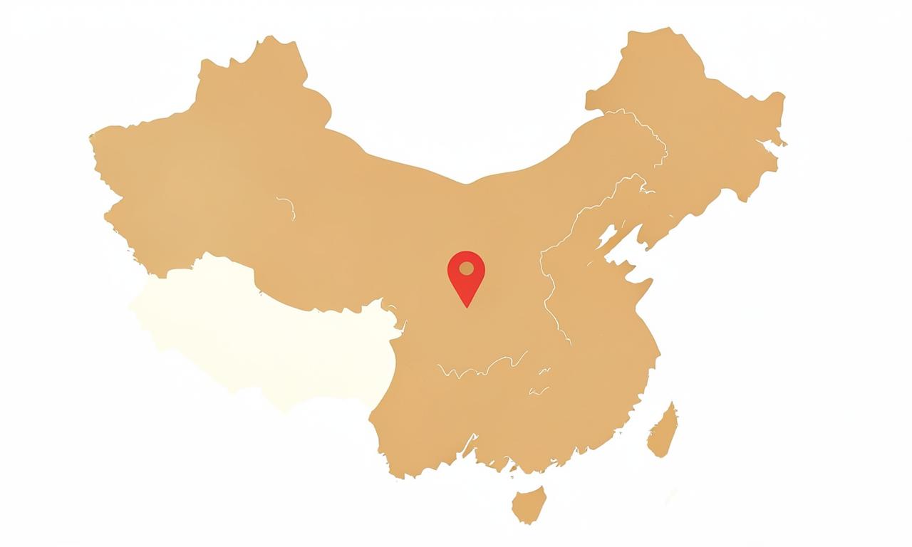 Illustrated map showing the origin of the Shaanxi Xian Hound