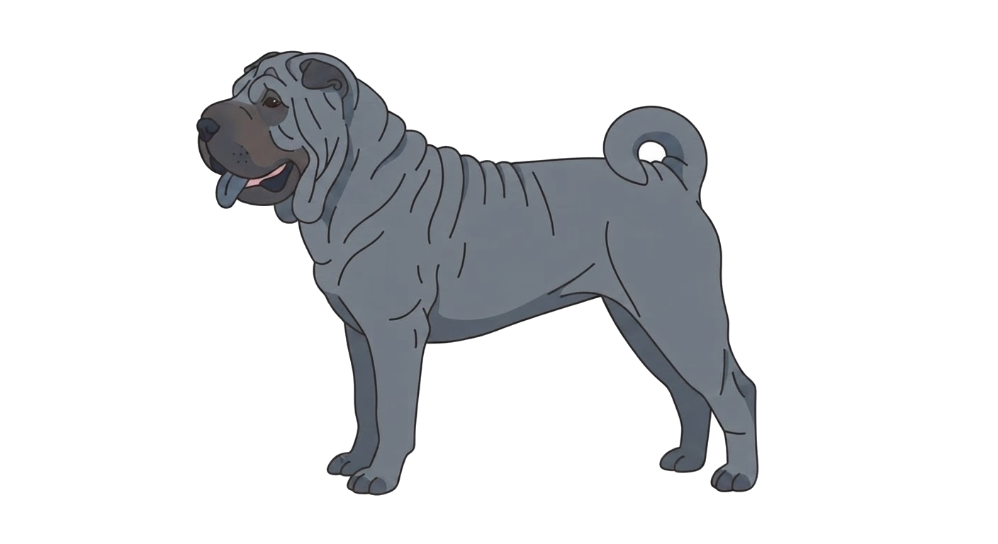 Illustration of a Blue coat