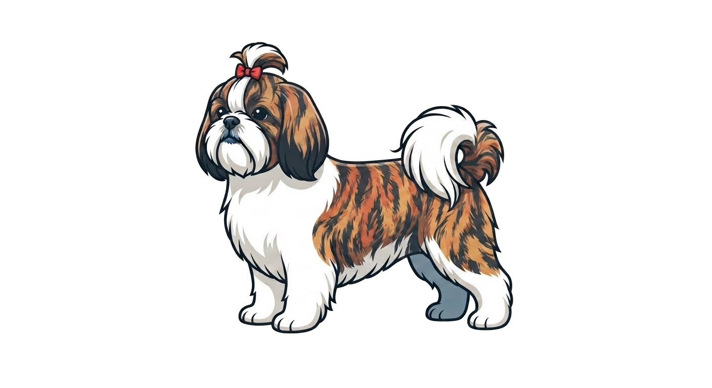 Illustration of a Brindle coat