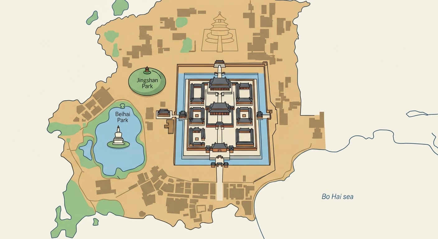 Illustrated map showing the origin of the Shih Tzu