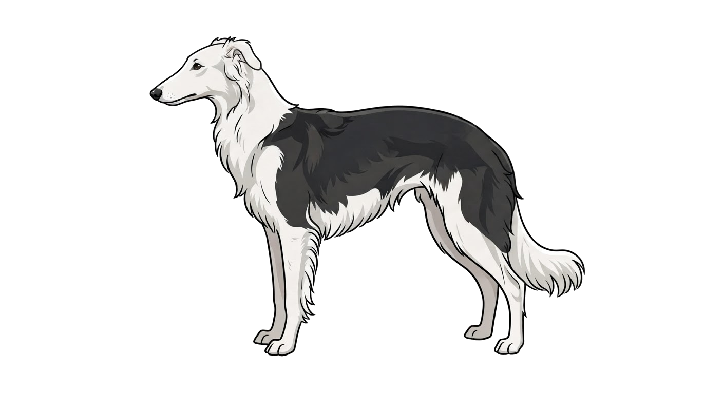 Illustration of a Black & White coat