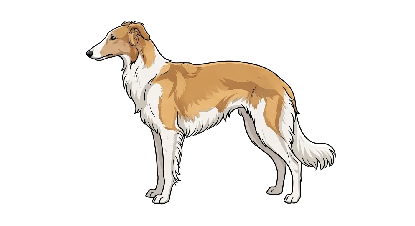 Illustration of a Sable & White coat