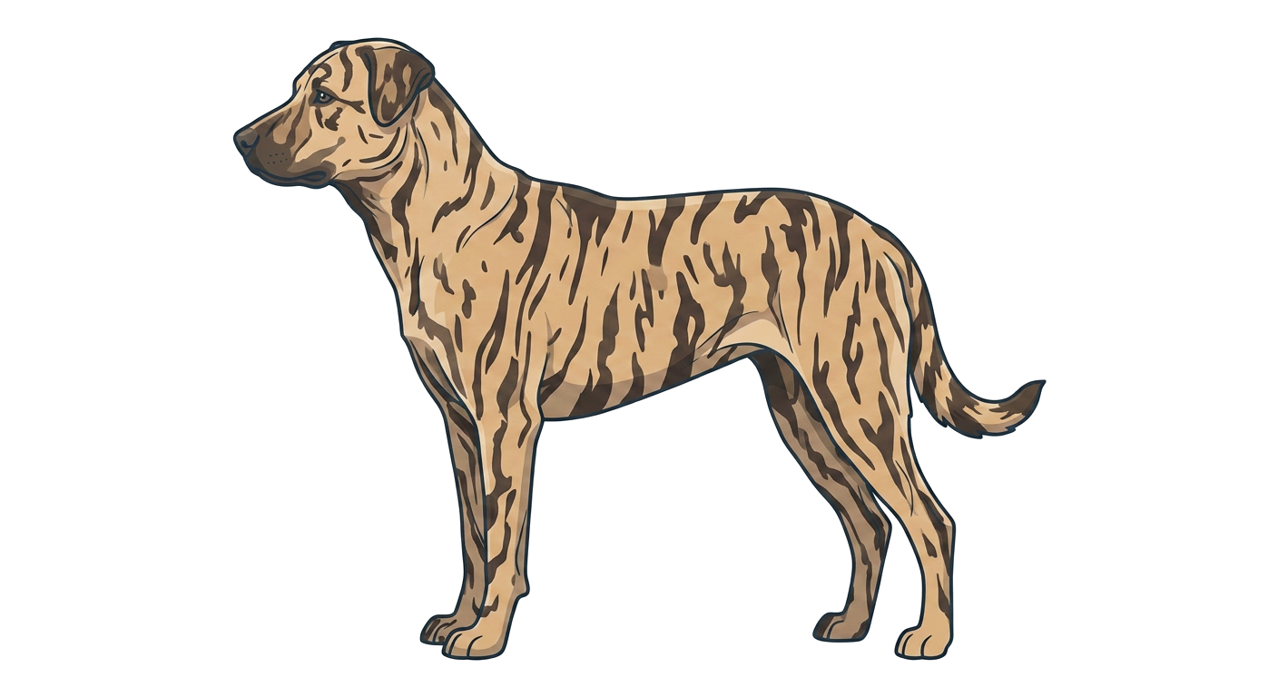 Illustration of a Brindle coat