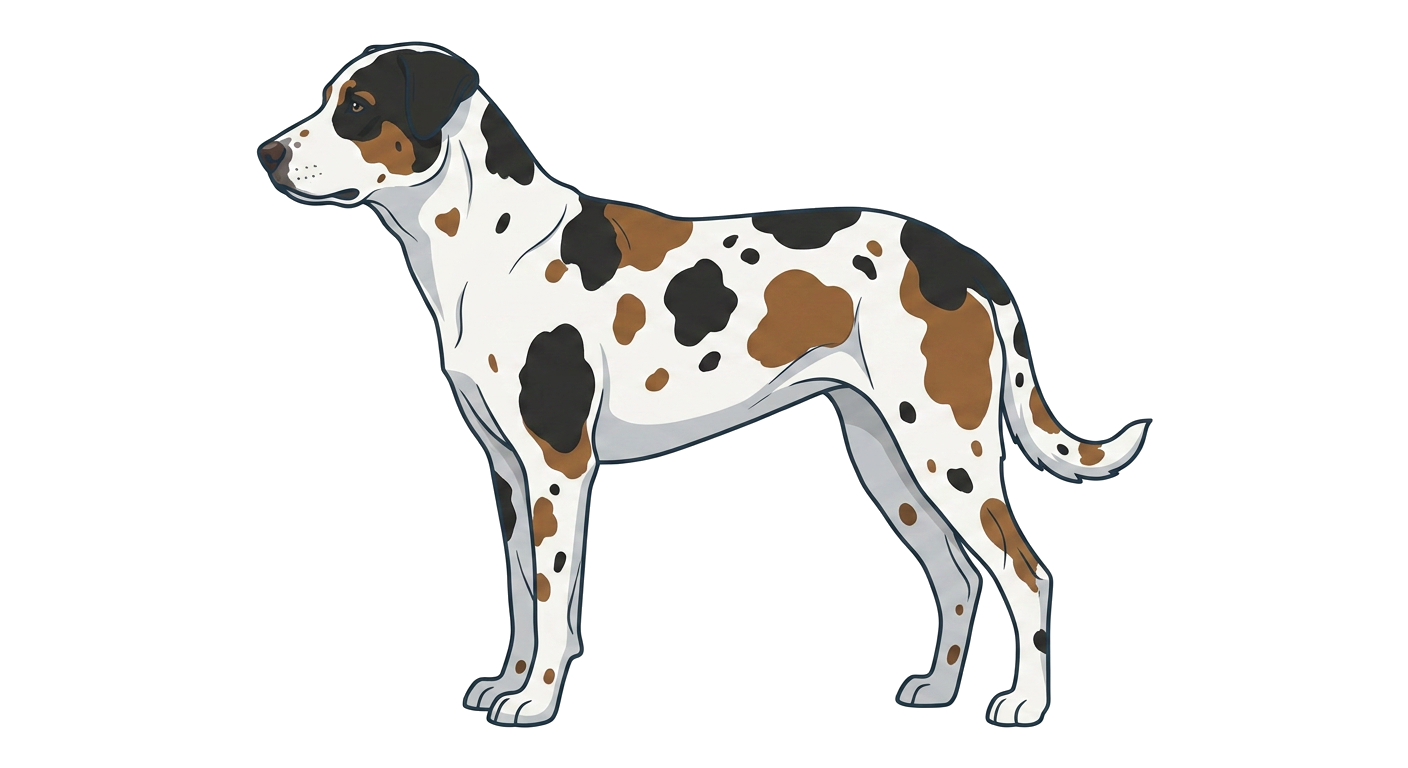 Illustration of a Pied / White-Patched coat