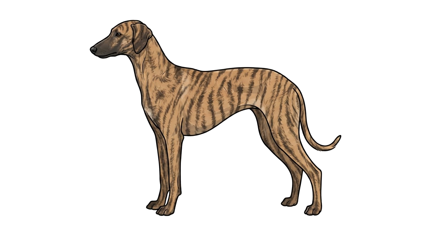 Illustration of a Brindle coat