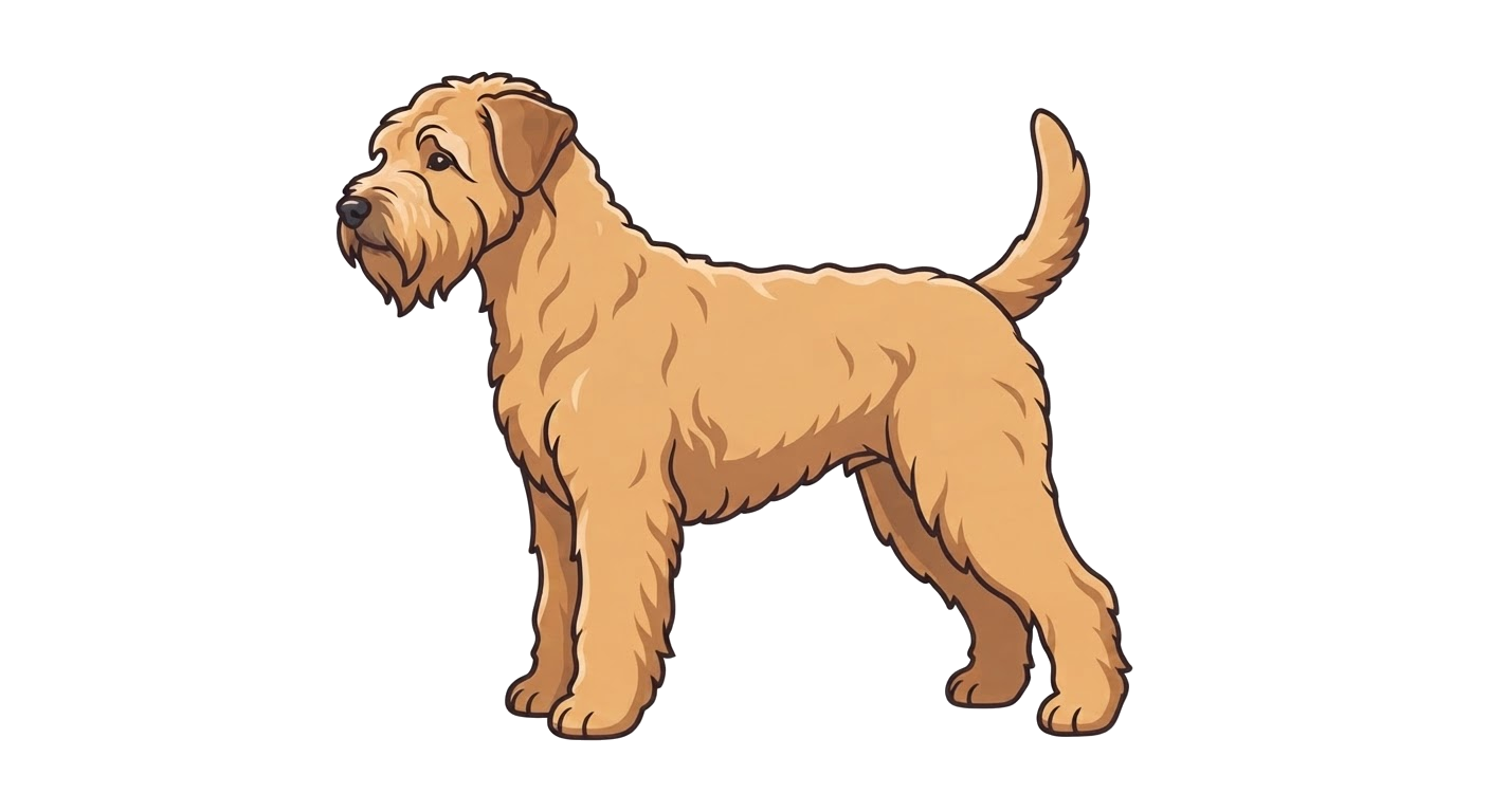 Illustration of a Wheaten coat