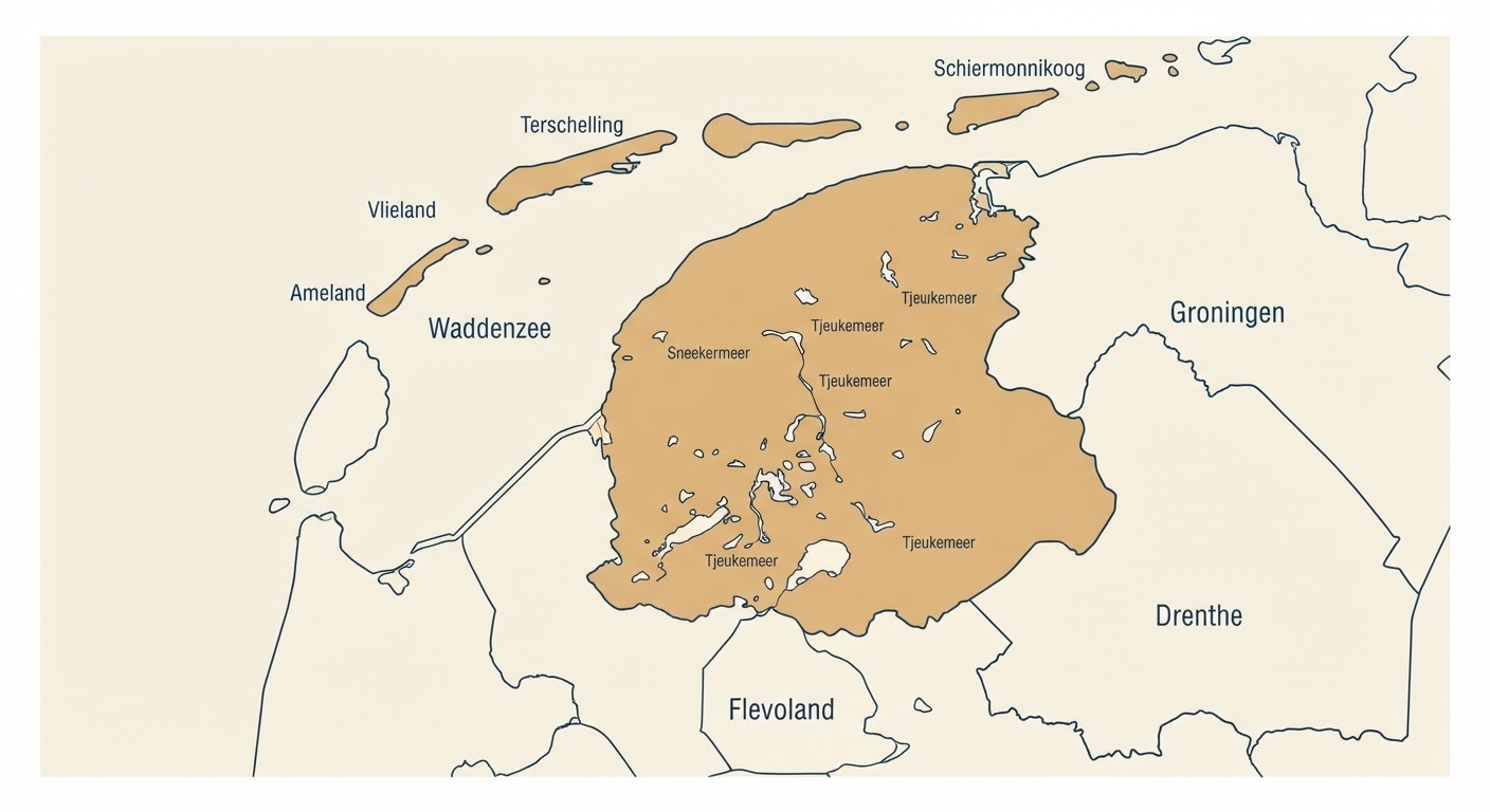 Illustrated map showing the origin of the Stabyhoun