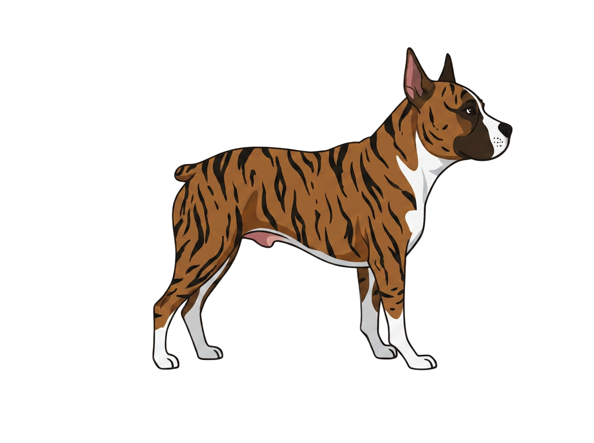 Illustration of a Brindle coat