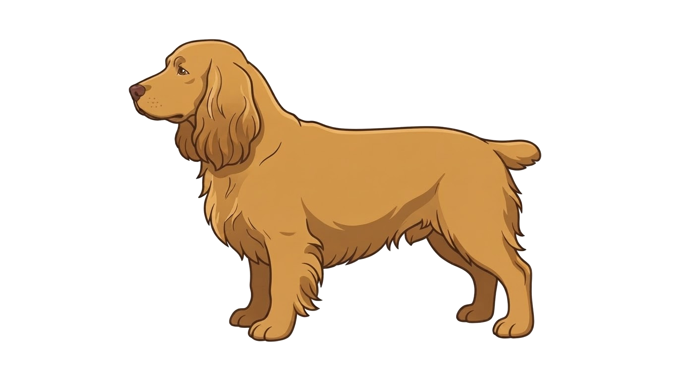 Illustration of a Golden liver coat