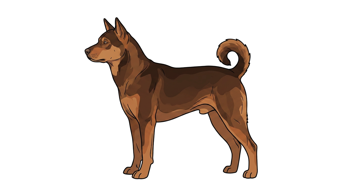 Illustration of a Tan / Reddish-Brown coat