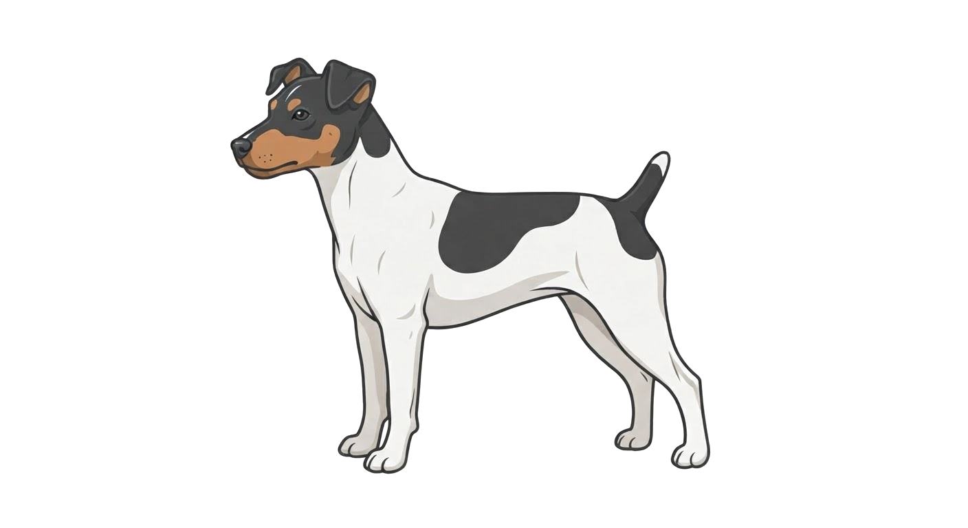 Illustration of a Black & White & Tan coat