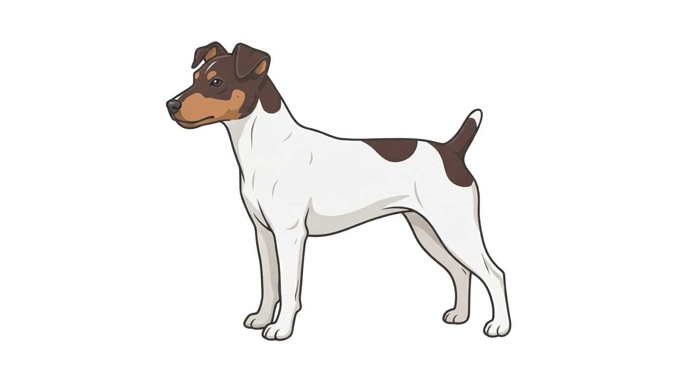 Illustration of a Chocolate & White coat