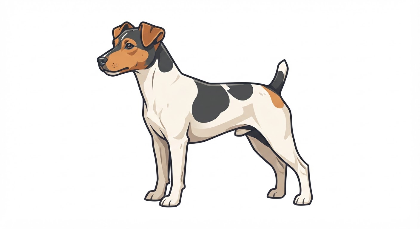 Flat vector illustration of a Teddy Roosevelt Terrier
